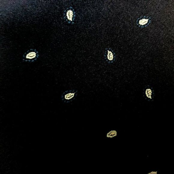 Pierre Cardin Silk Tie Blue Woven Paisley Geometri - Picture 2 of 5